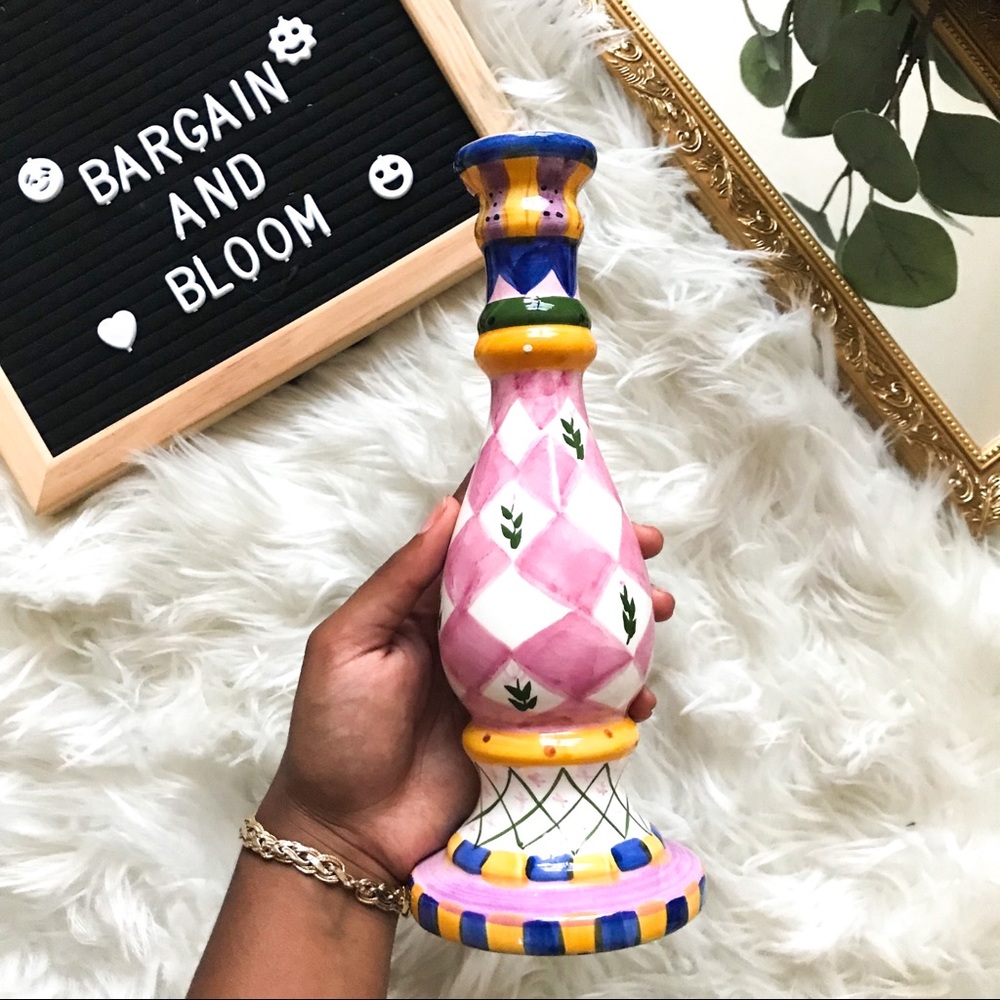 💕 Boho Multi Colored Candle Holder